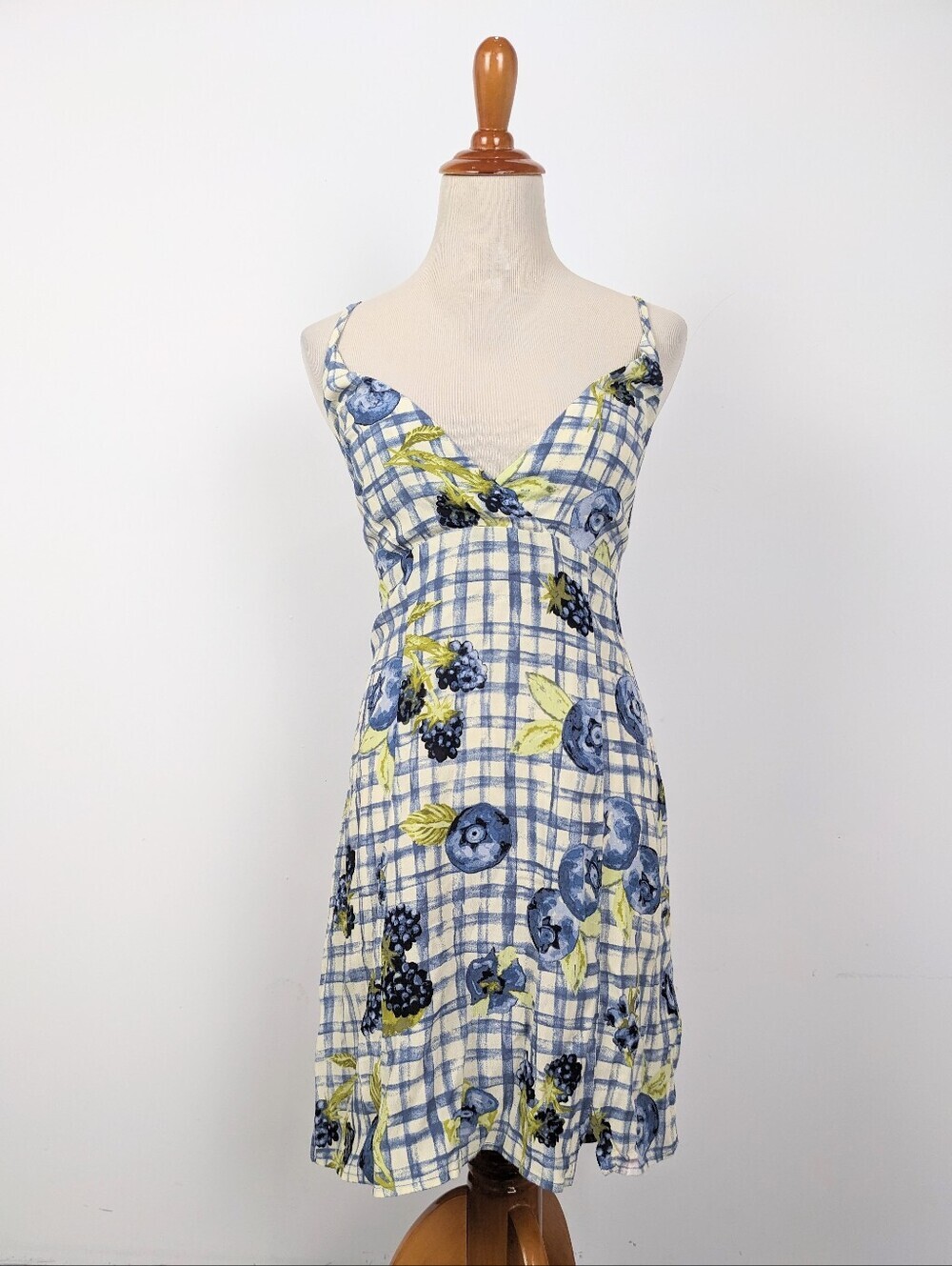 Urban Outfitters Kimchi Blue Hana Blueberries Blackberries Mini Dress Large